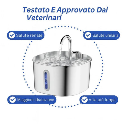 Fontanella H2Opurrify in Acciaio Inossidabile